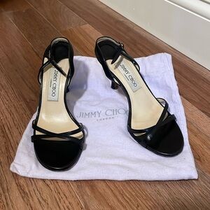 Jimmy Choo Jag Slingback Black Heels